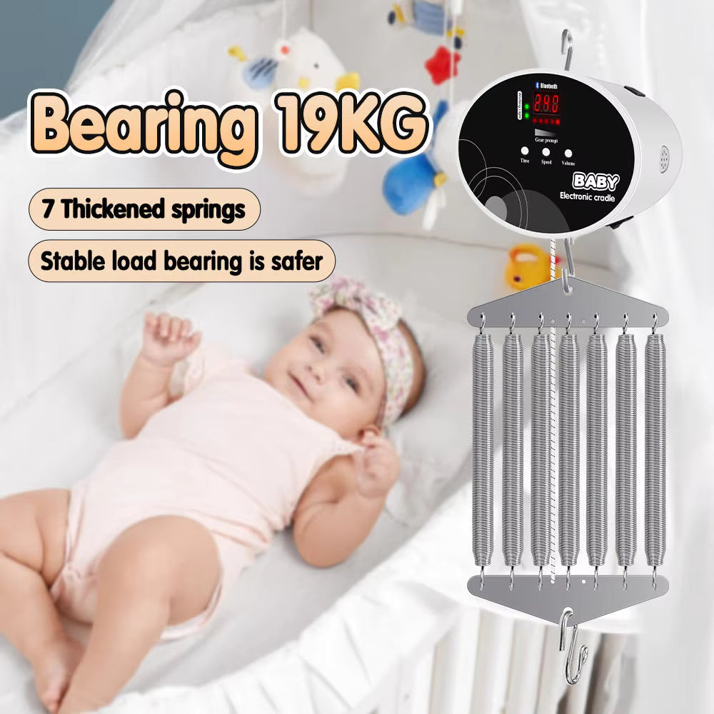Electric Swing Controller for Newborn, Spring Swing Motor Baby Hanging Hammock Control with Timer and Music Function